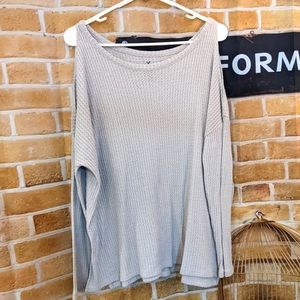 American Eagle peakaboo shoulder sweater